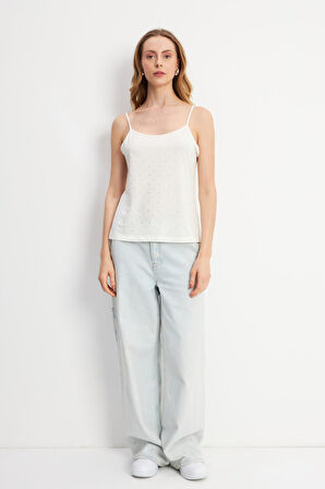 Önü Küçük Taşlı Kolsuz Atlet