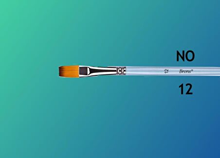 Brons 200F Serisi Yağlı Kısa Sap Fırça NO:12 (BR-2156)
