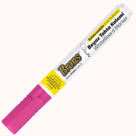BRONS BEYAZ TAHTA KALEMİ DOLDURULABİLİR PEMBE BR-96412[sub_name2]