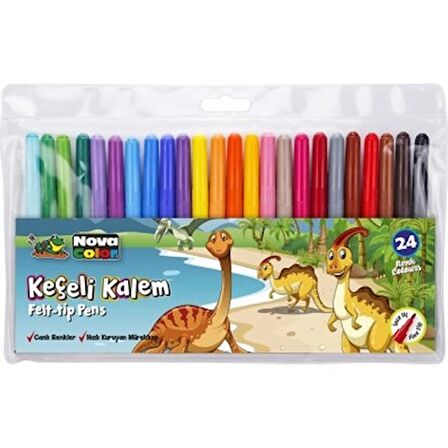 Nova Color Keçeli Kalem 24 Lü Set