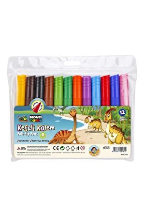 Nova Color Keçeli Kalem 12 Li Set Jumbo Nc-874