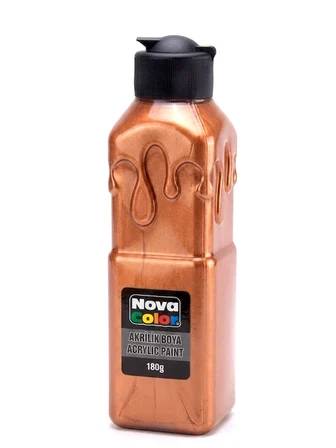 Nova Color Metalik Akrilik Boya 180Gr Bakır - 3 adet