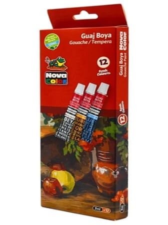 Nova Color Guaj Boya Tüpte 12Li