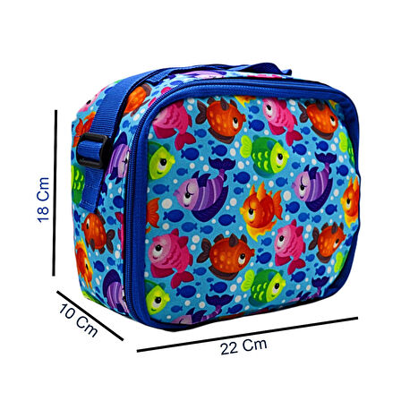 Brons Baskılı Termoslu Beslenme Çantası (BR-3263) Renk Seçenekli