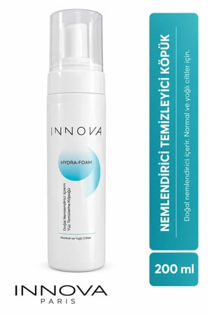 Innova Tüm Ciltler için Nemlendirici Parabensiz Yüz Temizleme Köpüğü 200 ml 