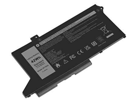 RETRO Dell Latitude 5520, WY9DX Notebook Bataryası - Ver.1 - 3 Cell