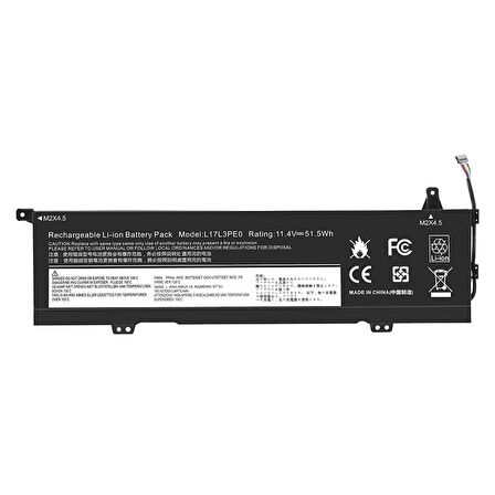 RETRO LENOVO IDEAPAD YOGA 730-15IKB, 730-15IWL, L17C3PE0, L17L3PE0 NOTEBOOK BATARYASI