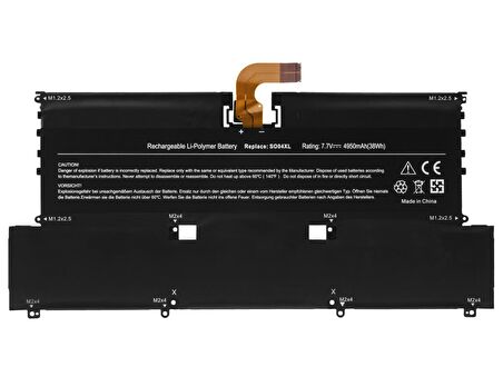 RETRO Hp Spectre 13-v, 13-v000, SO04XL Notebook Bataryası - Ver.1A