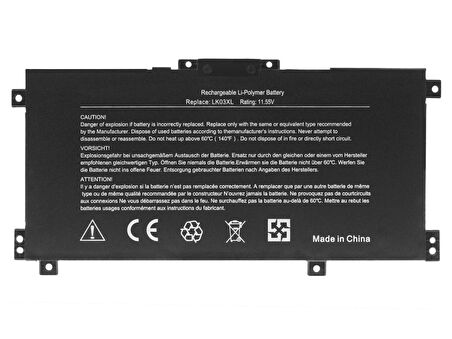 RETRO Hp Envy 17-ae, 17-ae0000, LK03XL Notebook Bataryası