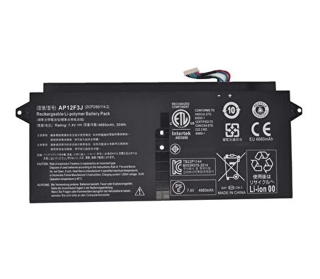 RETRO Acer Aspire S7-391, AP12F3J Notebook Bataryası