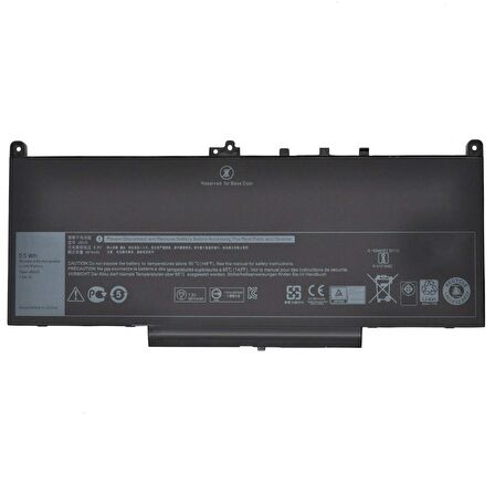 RETRO Dell Latitude E7270, E7470, J60J5 Notebook Bataryası - 4 Cell