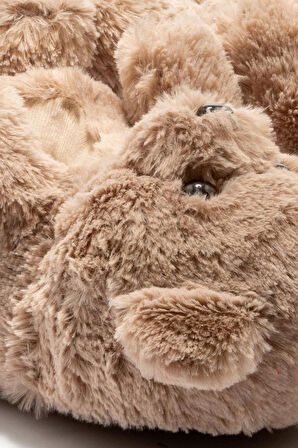 Twigy AA0663 TW TEDDY Kadın Hayvanlı Panduf Kahve 36-41 