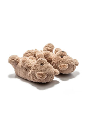 Twigy AA0663 TW TEDDY Kadın Hayvanlı Panduf Kahve 36-41 