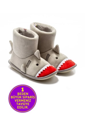 Twigy New Shark Çocuk Ev Botu Gri 30/35