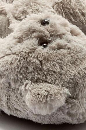 Twigy Teddy Gri Kadın Panduf Terlik AA0664