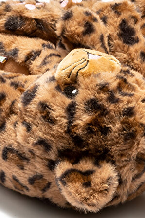 Twigy Leopar Pako Sevimli Pelüş Panduf Ev Terlik