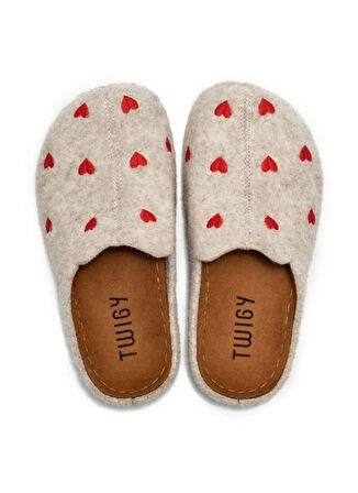 Twigy Gri Kız Çocuk Ev Ayakkabısı TW BUKET