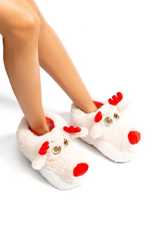 Twigy Betty Kadın Hayvanlı Panduf Bej 36/41