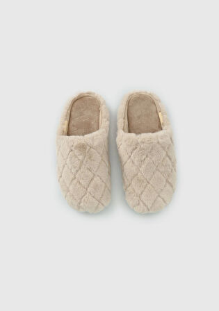 Bej Kadın Ev Terliği