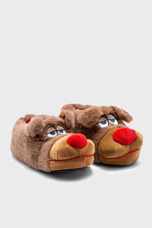 Twigy Tw Lodi Hayvan Figürlü Panduf Unisex Çocuk PANDUF GG0595 KAHVE