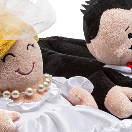 Twigy GG0549 Tw Gelin Damat Siyah/Beyaz  Kadın Panduf