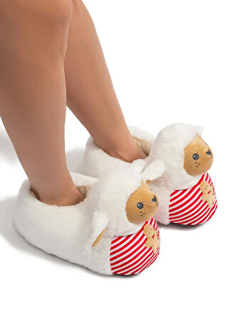 Twigy Beyaz Kadın Panduf GG0564