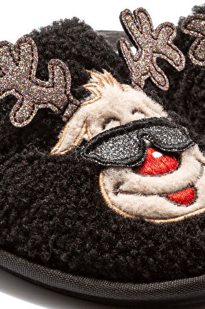 TWIGY TW HAPPY SİYAH KADIN EV TERLİK 37/41