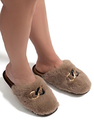 Twigy Bej Kadın Ev Terliği GG0151