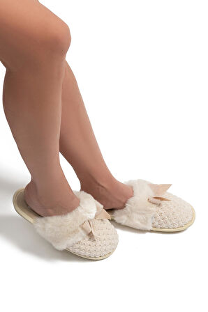 TWIGY TW ANTİKA BEJ KADIN EV TERLİK 37/41