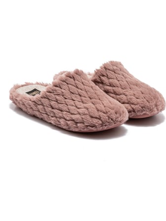 Twigy Beyonce Kadın Peluş Ev Terliği Pudra 37/41