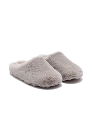 Twigy Stone Kadın Peluş Ev Terliği Koyu Bej 37/41