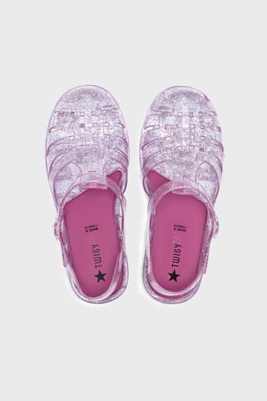 Twigy Tw Carolina Kemerli Kafes Tasarımlı Sandalet Bayan SANDALET HH0834 PEMBE SİMLİ
