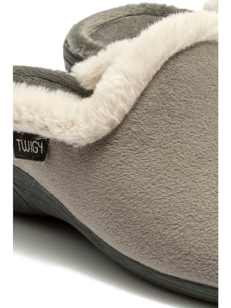 TWIGY TW MILA SÜET GRİ KADIN EV TERLİĞİ 37/41