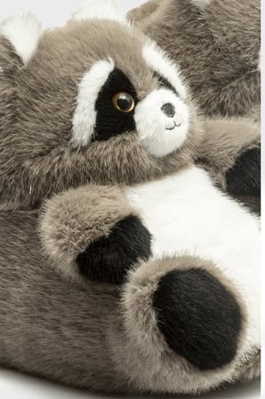Twigy Tw Sessiz Tabanlı Hayvan Figürlü Panduf Kadın PANDUF JJ0551 GRİ