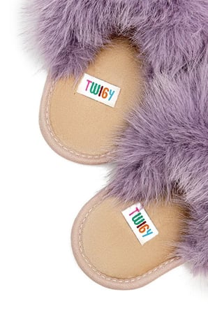 Twigy Ella Peluş Kadın Ev Terliği Lila 37/41