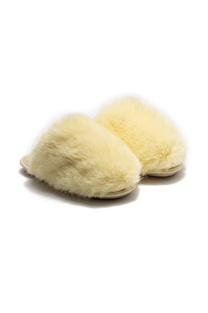 Twigy Ella Peluş Kadın Ev Terliği Sarı 37/41