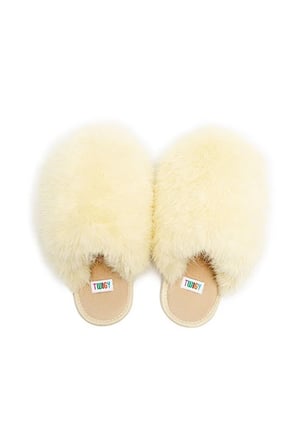 Twigy Ella Peluş Kadın Ev Terliği Sarı 37/41
