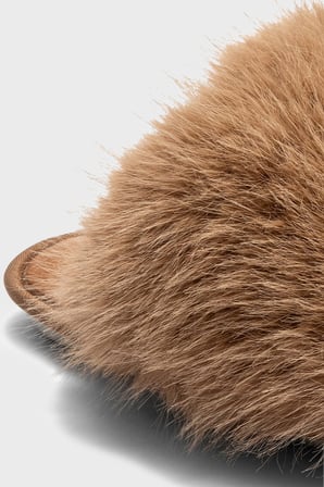 Twigy Tw Ella Peluş Terlik Kadın TERLİK JJ0305 AÇIK KAHVE