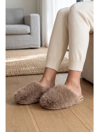 TWIGY TW ELLA KAHVE KADIN PELUŞ EV TERLİĞİ 37/41