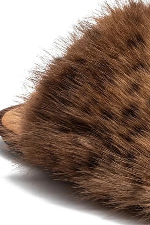 Twigy Ella Peluş Kadın Ev Terliği Leopar-Kahverengi 37/41