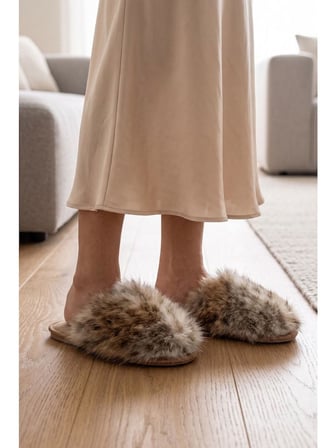 TWIGY TW LEOPARD BEYAZ KADIN EV TERLİĞİ 37/41