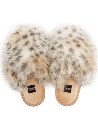 TWIGY TW LEOPARD BEYAZ KADIN EV TERLİĞİ 37/41