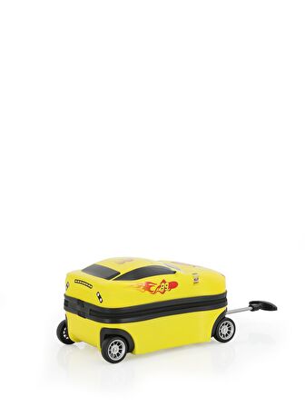 V306 ABS ÇOCUK VALİZ-YELLOW CAR