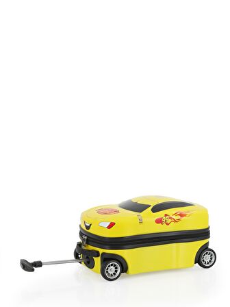 V306 ABS ÇOCUK VALİZ-YELLOW CAR