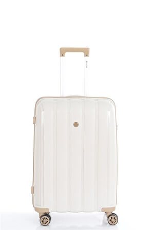 Polipropilen 3'lü Valiz Seti Büyük & Orta & Makyaj V305