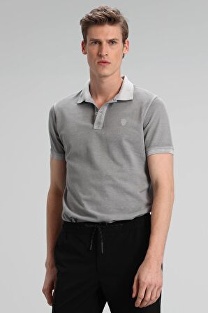 Vernon Spor Polo Erkek Tişört Gri