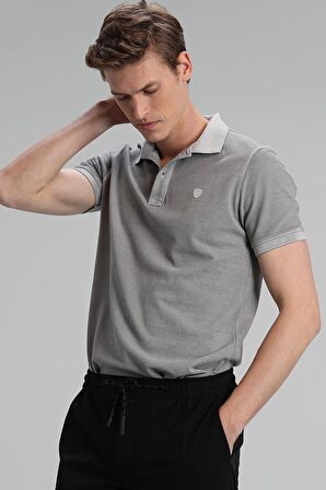 Vernon Spor Polo Erkek Tişört Gri