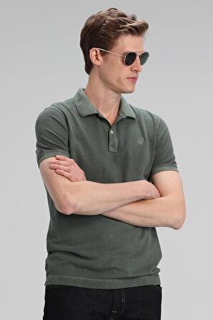 Vernon Spor Polo Erkek Tişört Nefti Yeşil