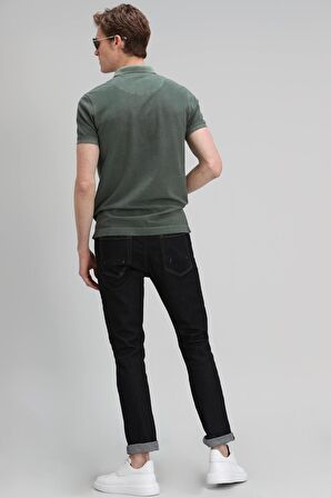 Vernon Spor Polo Erkek Tişört Nefti Yeşil