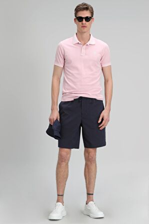 Vernon Spor Polo Erkek Tişört Açık Pembe